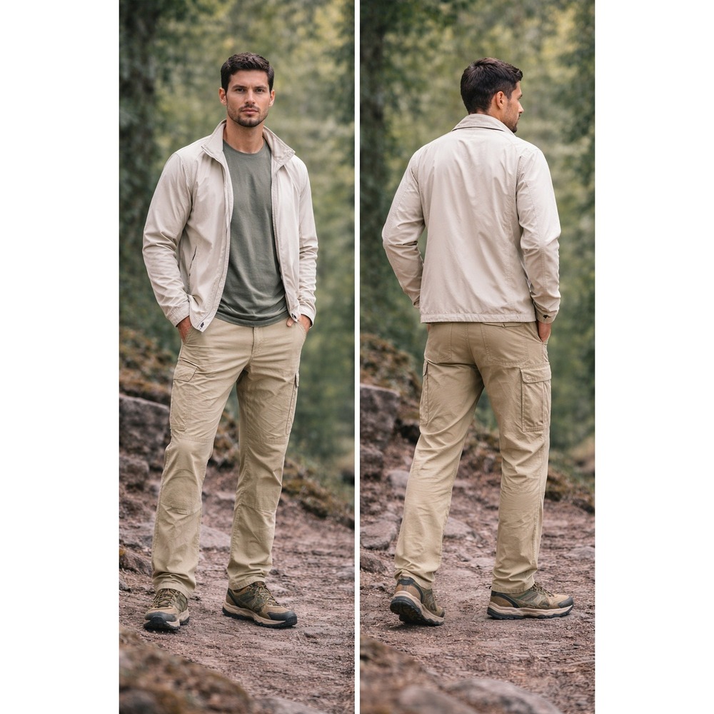Free Soldier Tactical Cargo Pants Khaki Men's Outdoor Work Utility gorpcore